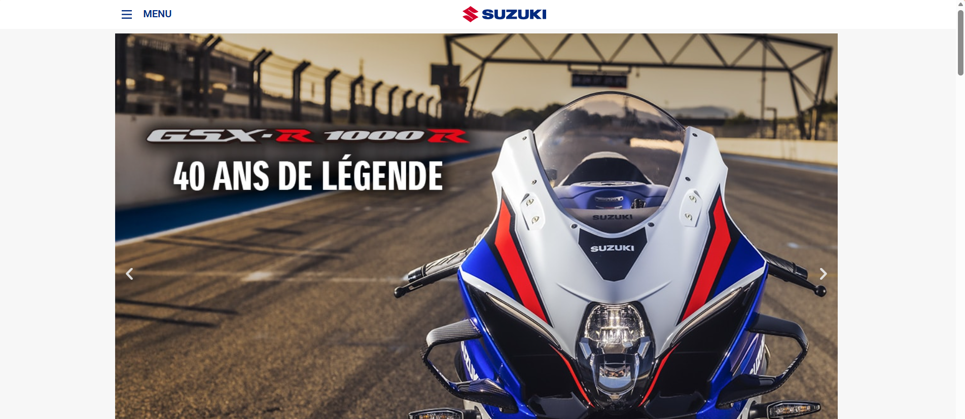 Reproduction de site : Suzuki